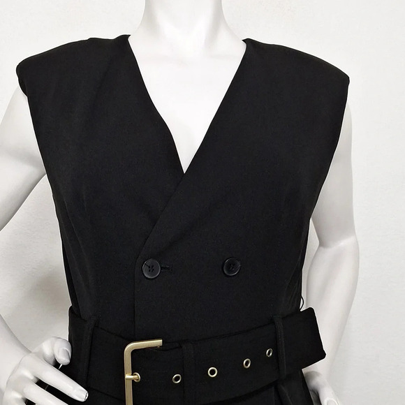 Calvin Klein NEW Preppy Double Breasted Business Casual Blazer Wrap Dress Size 2 - Picture 2 of 9